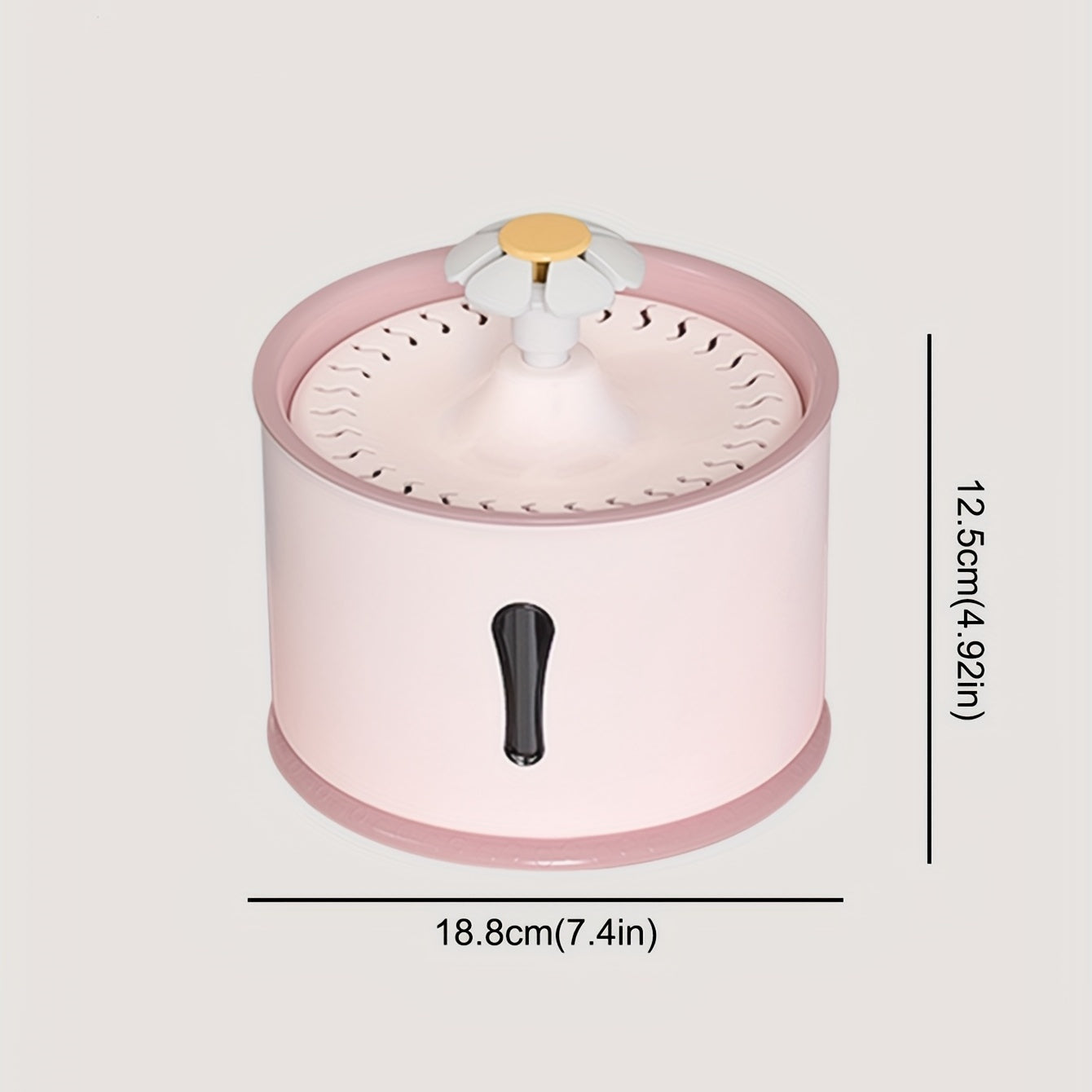 MIAOQUANJI Smart Pet Water Dispenser with Automatic Recirculation, Live Water Drinking Machine, Cat Feeder, Low Frequency Sound for Drinking Purification and Filtration, Without Battery