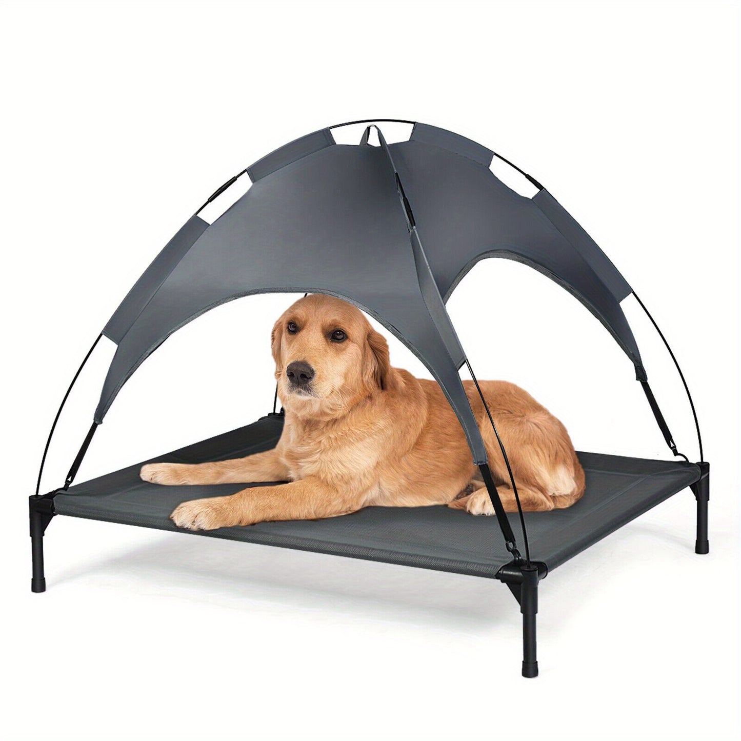 Costway Exlarge Elevated Raised Dog Pet Bed Cot Puppy Tent Waterproof Removeable Canopy