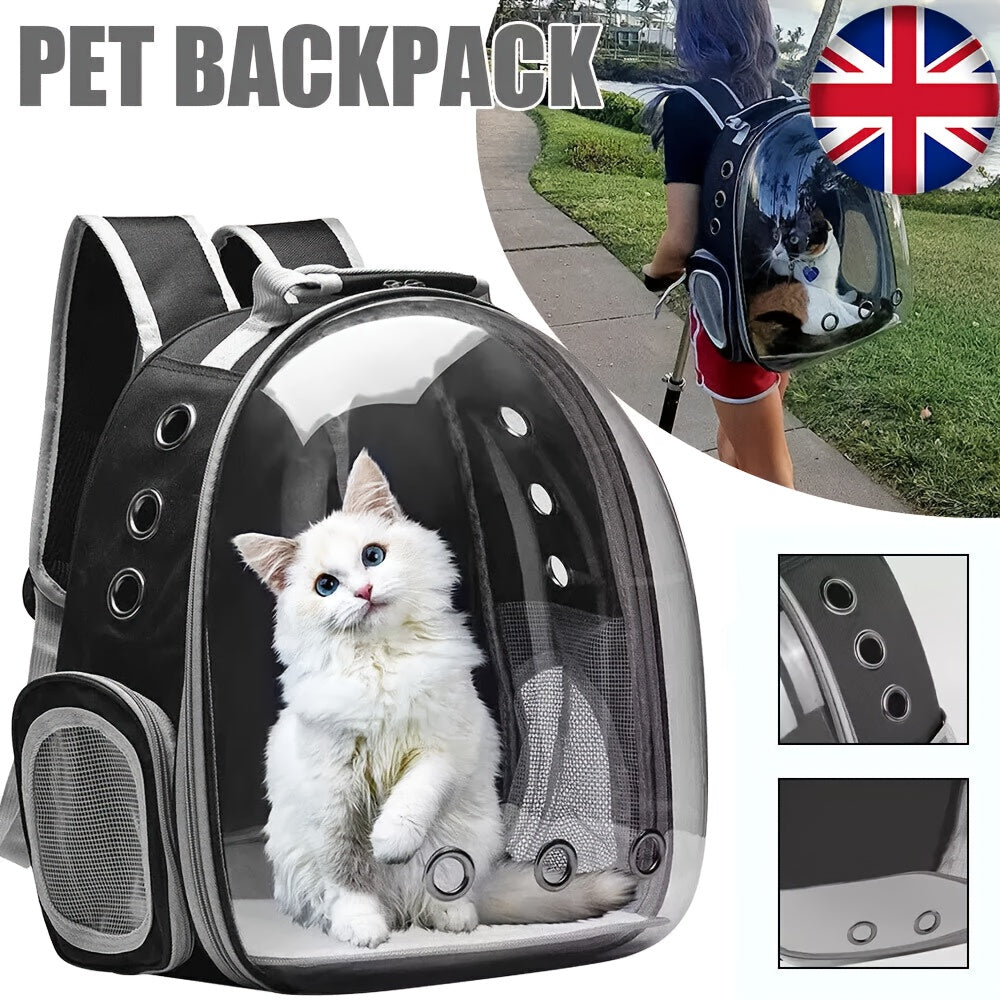Astronaut Window Dog Cat Carrier Breathable Transparent Backpack Pet Travel Bag