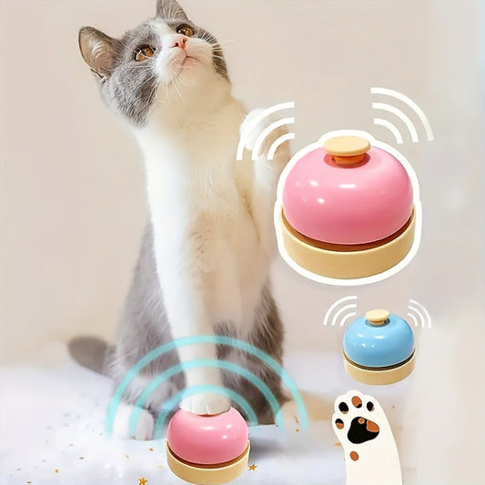1pc Interactive Pet Bell Toy, Plastic Material, No Battery Required, for Cat and Dog Training & Communication, Summons for Food, Play & Exercise