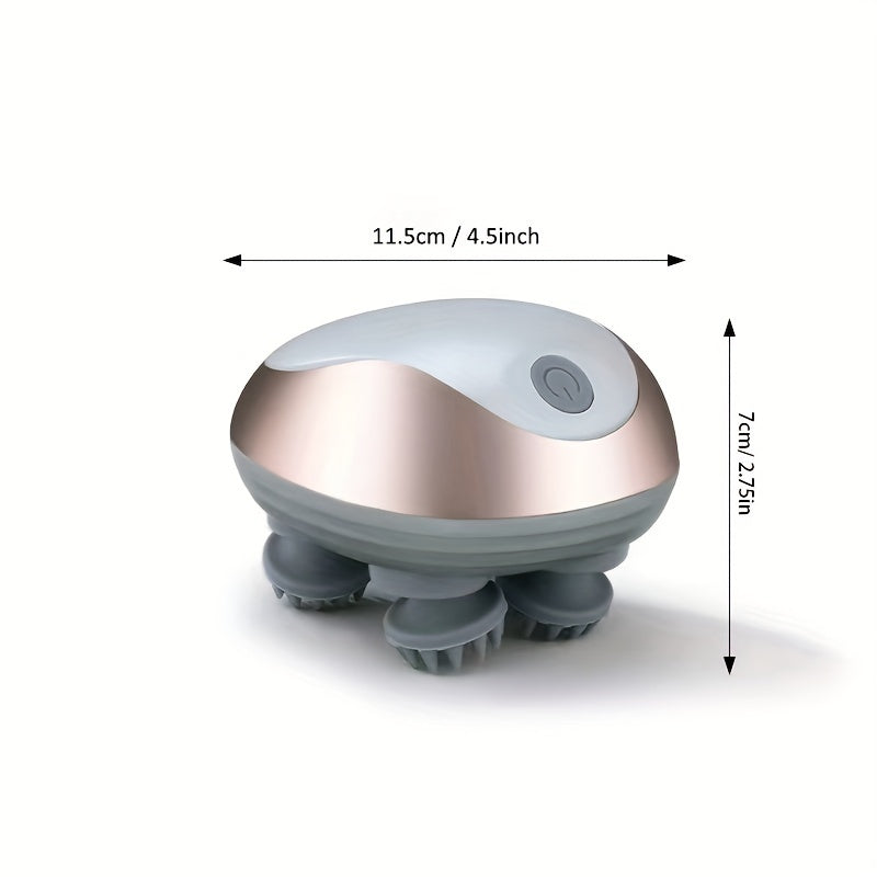 4 Silicone Massage Heads Pet Head Massager: Imitate Human Fingers For Cats & Dogs!