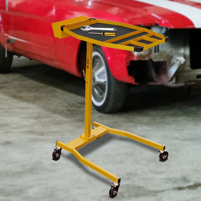 PS311 Multi-Purpose Tool Cart Auto Maintenance Trolley Auto Repair Trolley Garage Car Height Adjustable Mobile Work Table