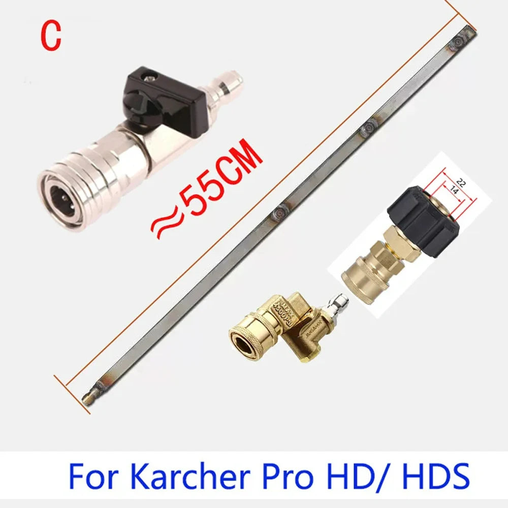 Heavy-Duty Vehicle Water Tank Removal-Free Radiator Condenser Cleaning Tool Water and Steam Dual-Use With 1/4 for Large Trucks