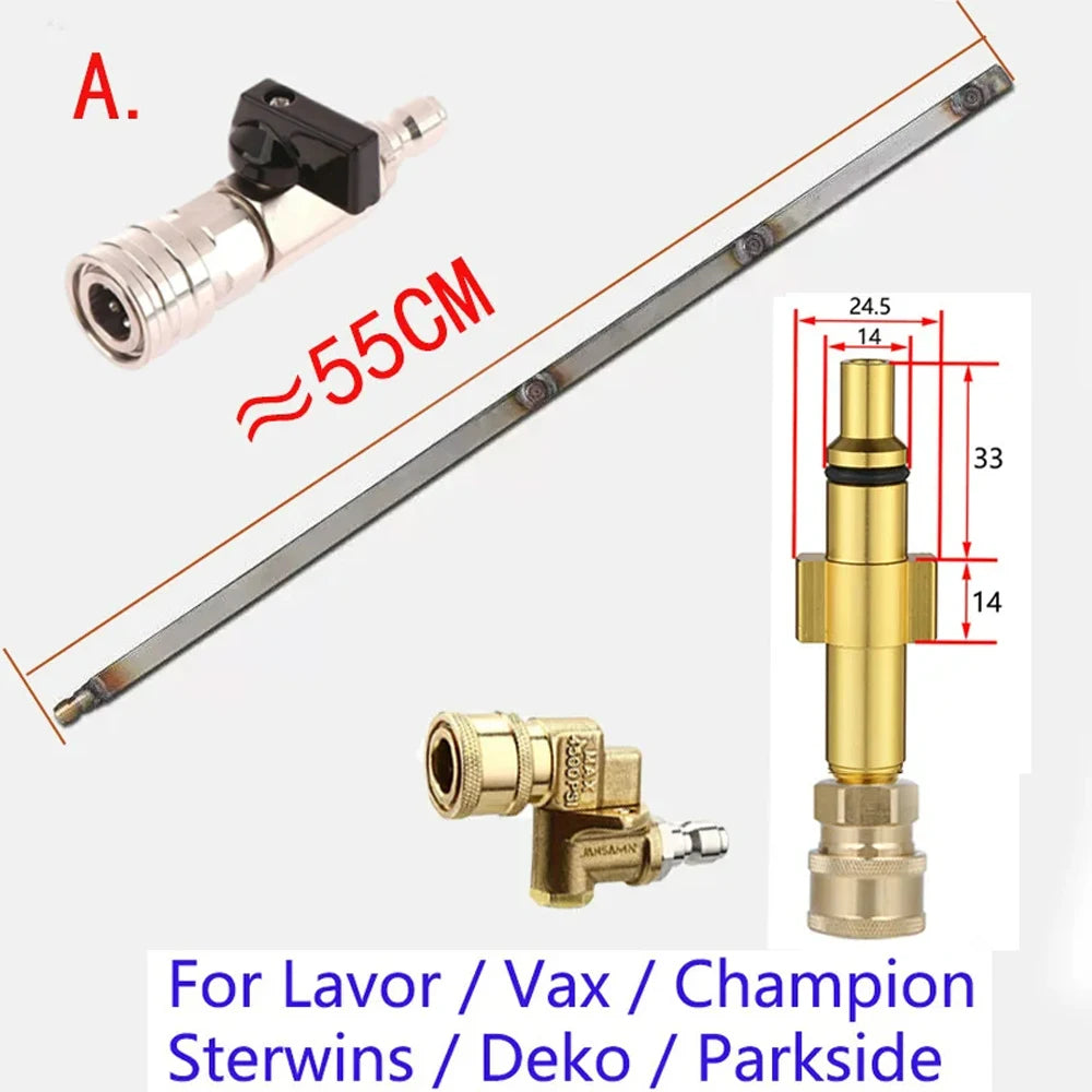 Heavy-Duty Vehicle Water Tank Removal-Free Radiator Condenser Cleaning Tool Water and Steam Dual-Use With 1/4 for Large Trucks