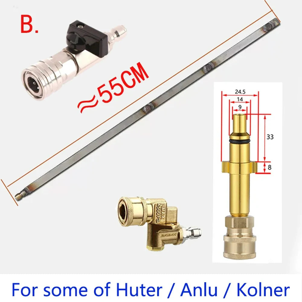 Heavy-Duty Vehicle Water Tank Removal-Free Radiator Condenser Cleaning Tool Water and Steam Dual-Use With 1/4 for Large Trucks