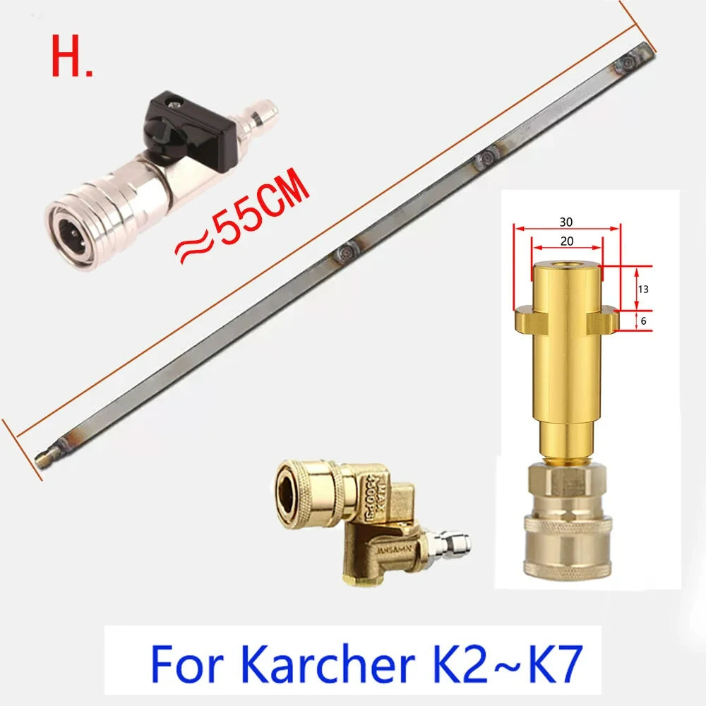 Heavy-Duty Vehicle Water Tank Removal-Free Radiator Condenser Cleaning Tool Water and Steam Dual-Use With 1/4 for Large Trucks