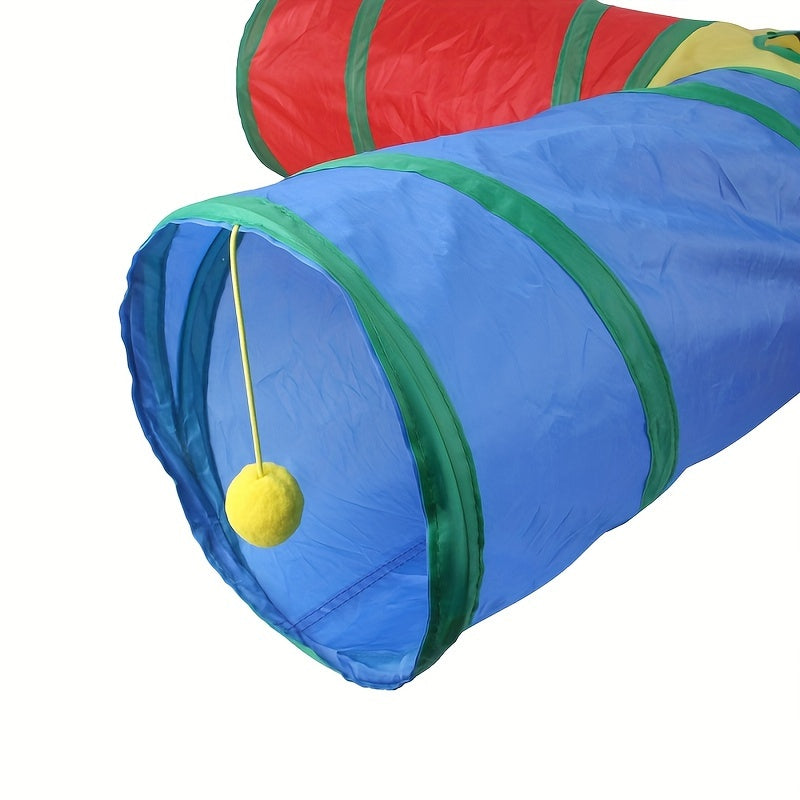 Four-way Cat Tunnel Dog Training Tunnel, Foldable Storage Tunnel, Pet Toy, Play Tunnel, Cat Interactive Toy