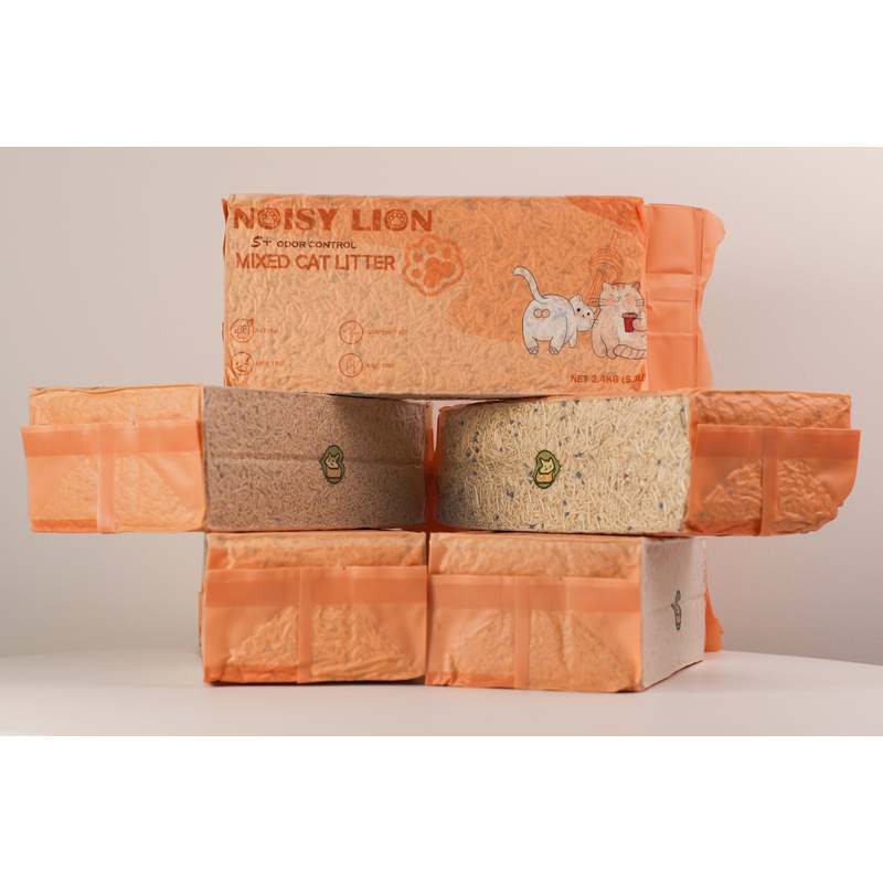 Natural Clumping Tofu Cat Litter - Superior Odor Control, Flushable, Ultra Absorbent, Natural Ingredients, Water-Soluble, Dust-Free Less Scattering