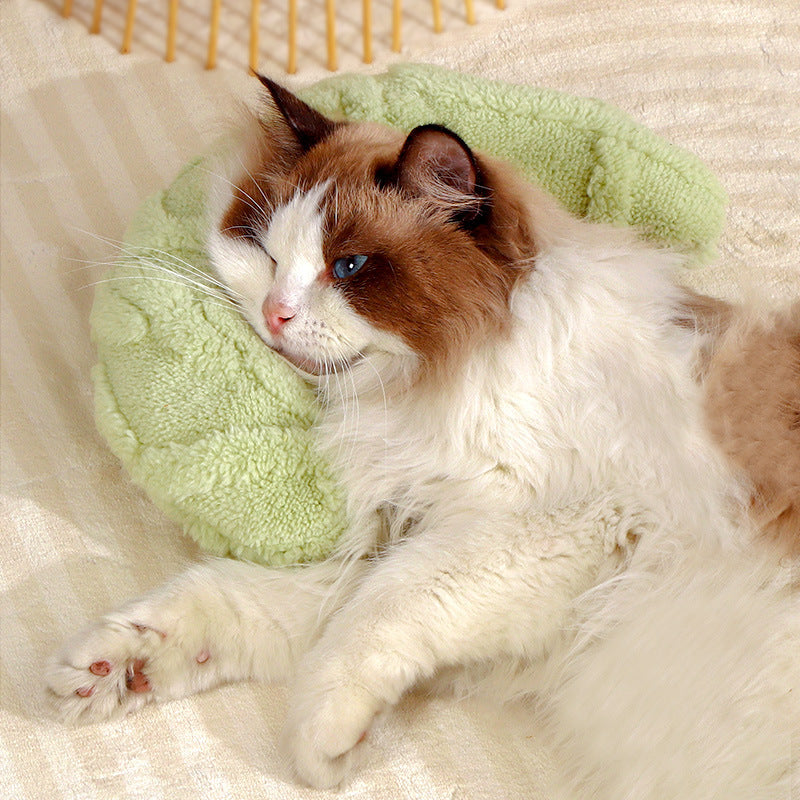 [Pet Pillow] Le Chek Pet Pillow | Dog/Cat Sleeping Neck Moon Pillow Plush Pillow Mattress | Pet Supplies Wholesale