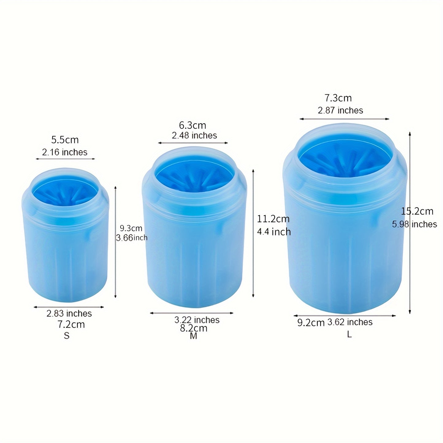 Portable Easy-Clean Pet Paw Washer Cup - Durable Non-Electric Foot Washing Tool for Dogs & Cats