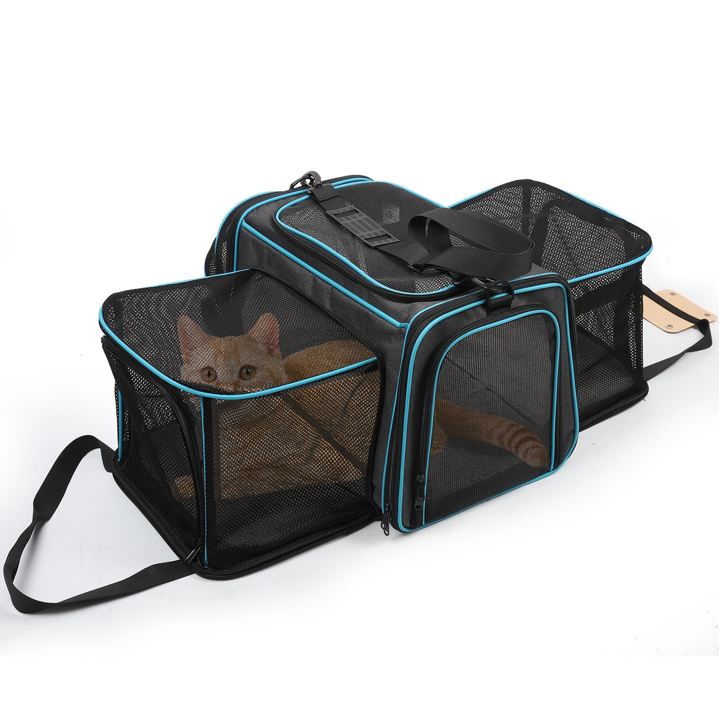 1pc 45.7*27.9*30.5cm Large Pet Carrier Bag AVC Portable Soft Fabric Folding Dog Cat Puppy Travel