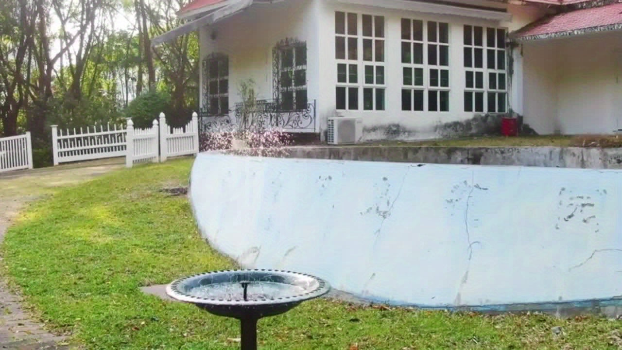 Solar-Powered Automatic Fountain with 6 Nozzles,, for Blue Bird Bath for Gardens, Ponds, Fish Tanks & Outdoor Use – Durable Plastic Design with Solar Panel for Continuous Water Flow, Bird Bathing Station | Solar Birdbath | Energyefficient Pump, Solar Wate