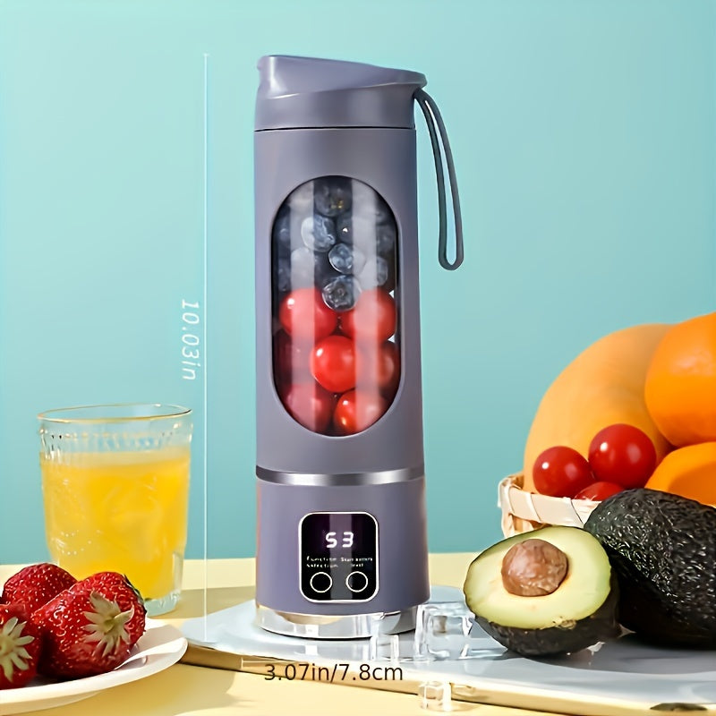 A Portable USB Rechargeable Blender And Juicer That Is Easy to Clean, Ideal for Making Fruit And Vegetable Drinks, Milkshakes, with Sizes Varying from 10.14 Ounces to 16.91 Ounces.