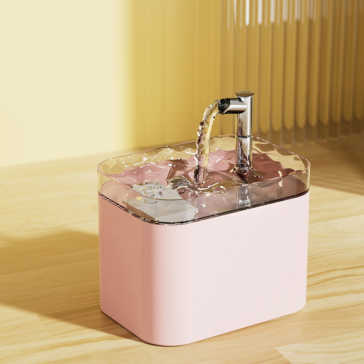 1.5L Automatic Cat Water Fountain with USB Power, Stainless Steel Spigot & Filters – Fresh, Circulating Hydration for Cats and Small Pets, Water Fountain for Cats