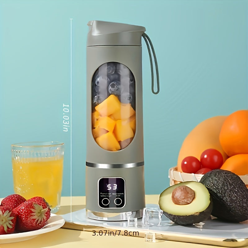 A Portable USB Rechargeable Blender And Juicer That Is Easy to Clean, Ideal for Making Fruit And Vegetable Drinks, Milkshakes, with Sizes Varying from 10.14 Ounces to 16.91 Ounces.