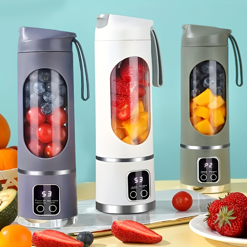 A Portable USB Rechargeable Blender And Juicer That Is Easy to Clean, Ideal for Making Fruit And Vegetable Drinks, Milkshakes, with Sizes Varying from 10.14 Ounces to 16.91 Ounces.