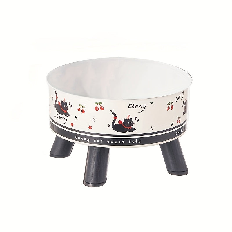 Cat Bowl, Elevated Stainless Steel Feeder with Non-Slip Base, 13.5 Ounce Cat Water Bowl, Pet Feeding or Water Bowl, Suitable for Cats and Small Dogs Feeding Bowl for Neck Protection