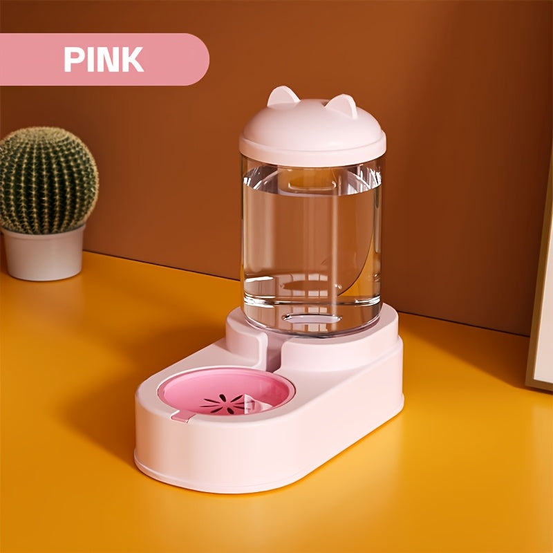 1pc Cat Food Automatic Feeder All-in-One Cute Cloud Cat Ear Feeder Household Pet Water Dispenser