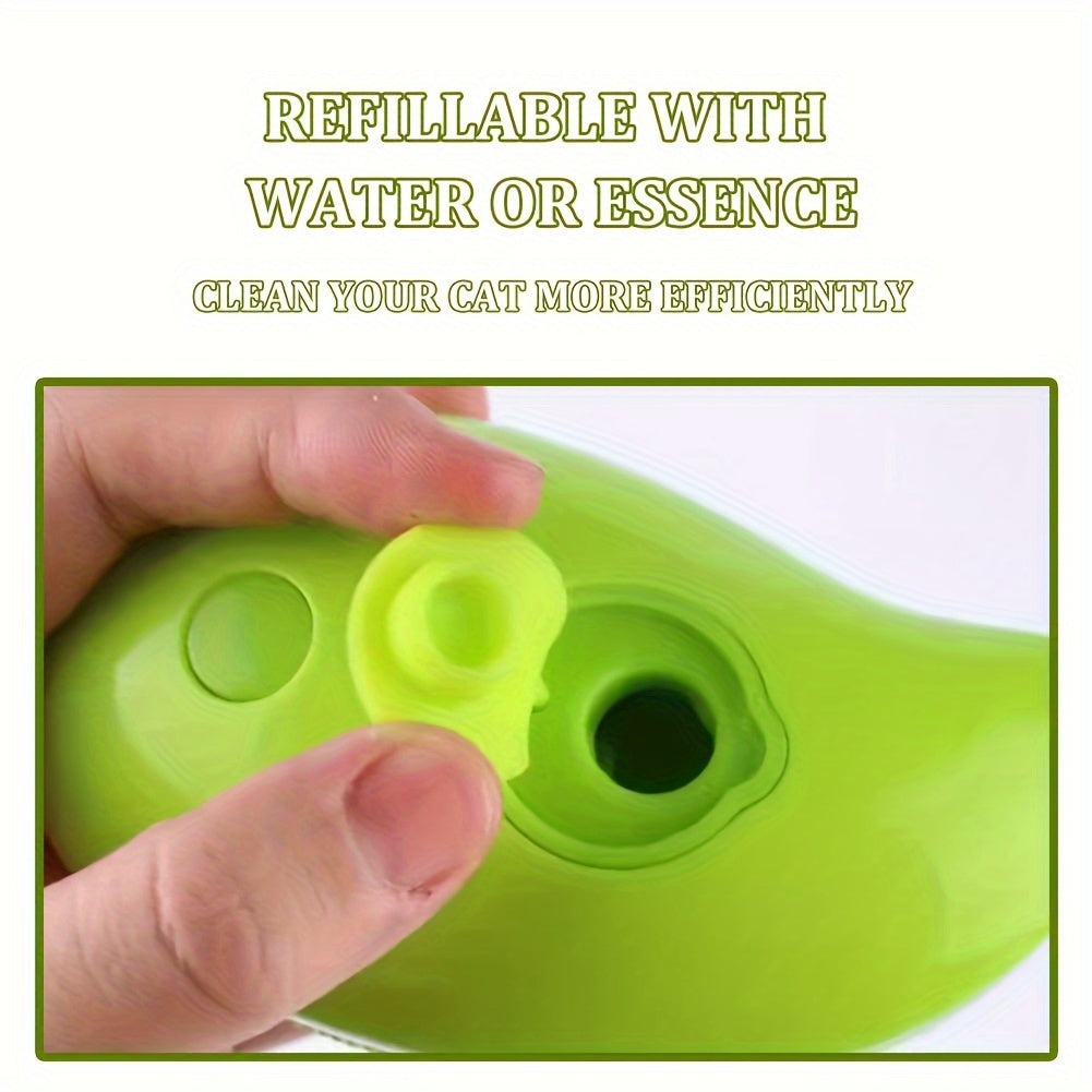 USB Rechargeable Cat Grooming Brush: Detangling, Self-Cleaning Massage Comb with Low-Voltage Safety