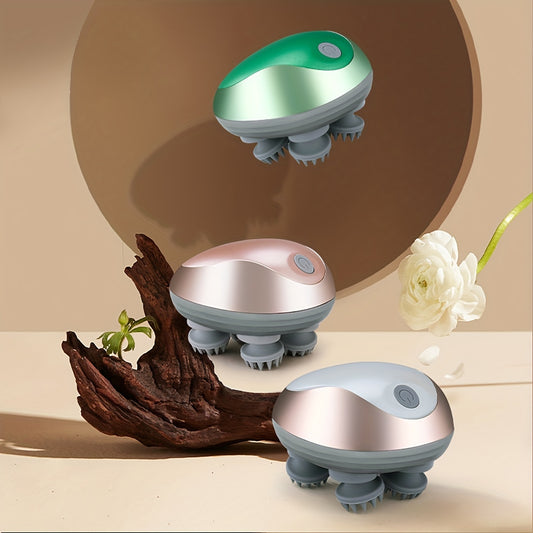 4 Silicone Massage Heads Pet Head Massager: Imitate Human Fingers For Cats & Dogs!