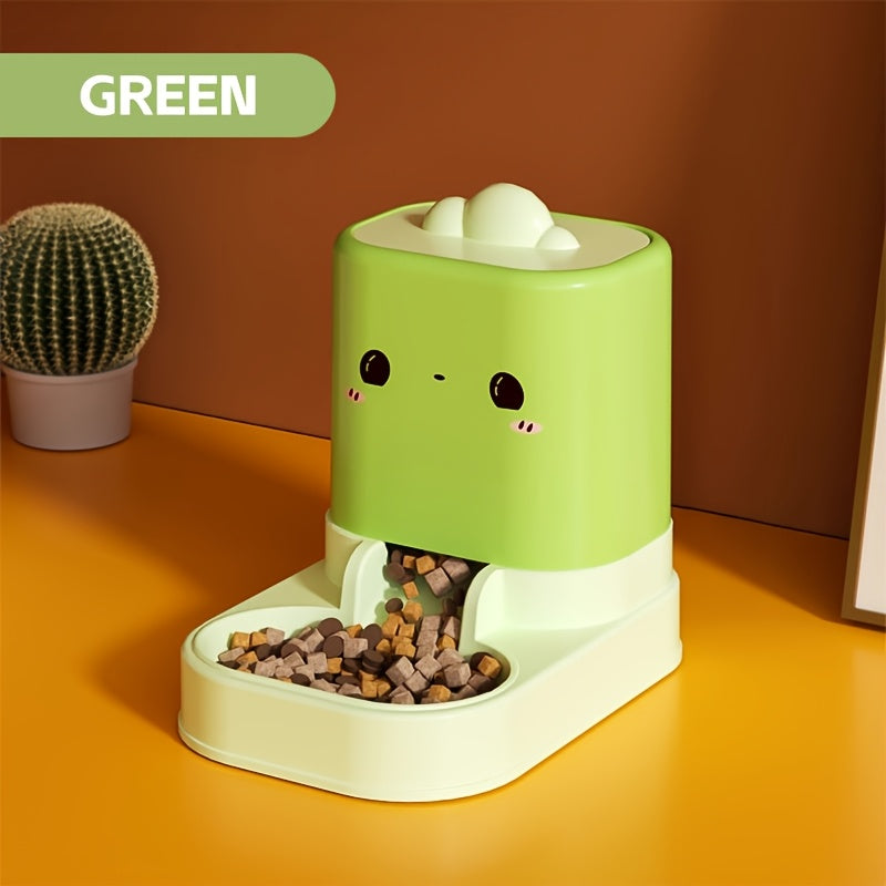 1pc Cat Food Automatic Feeder All-in-One Cute Cloud Cat Ear Feeder Household Pet Water Dispenser