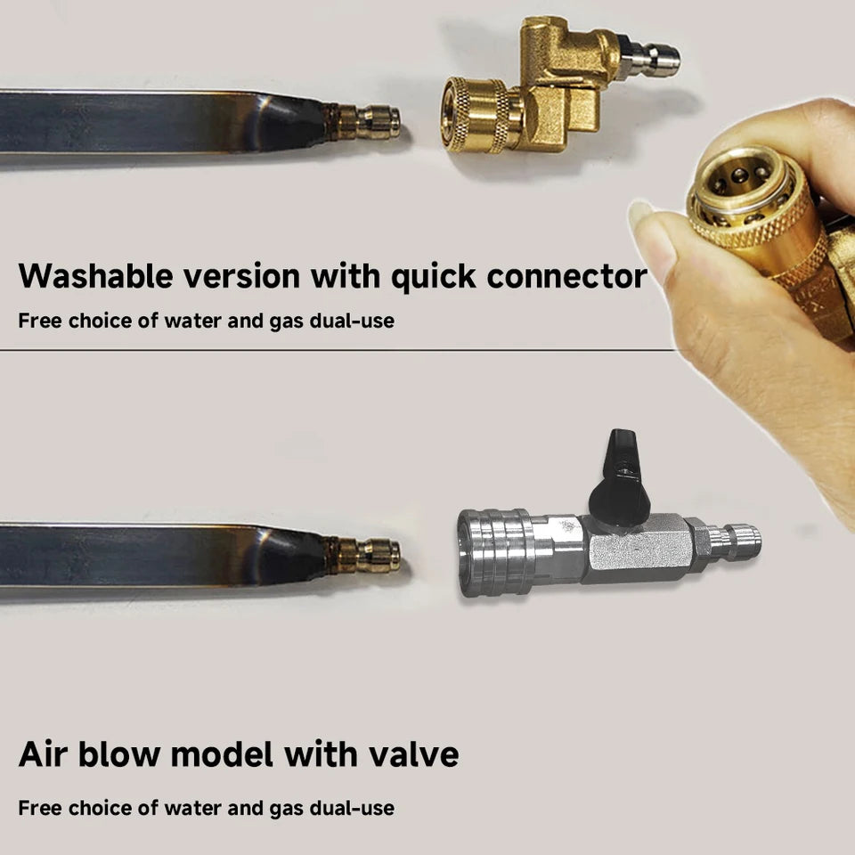 Heavy-Duty Vehicle Water Tank Removal-Free Radiator Condenser Cleaning Tool Water and Steam Dual-Use With 1/4  for Large Trucks