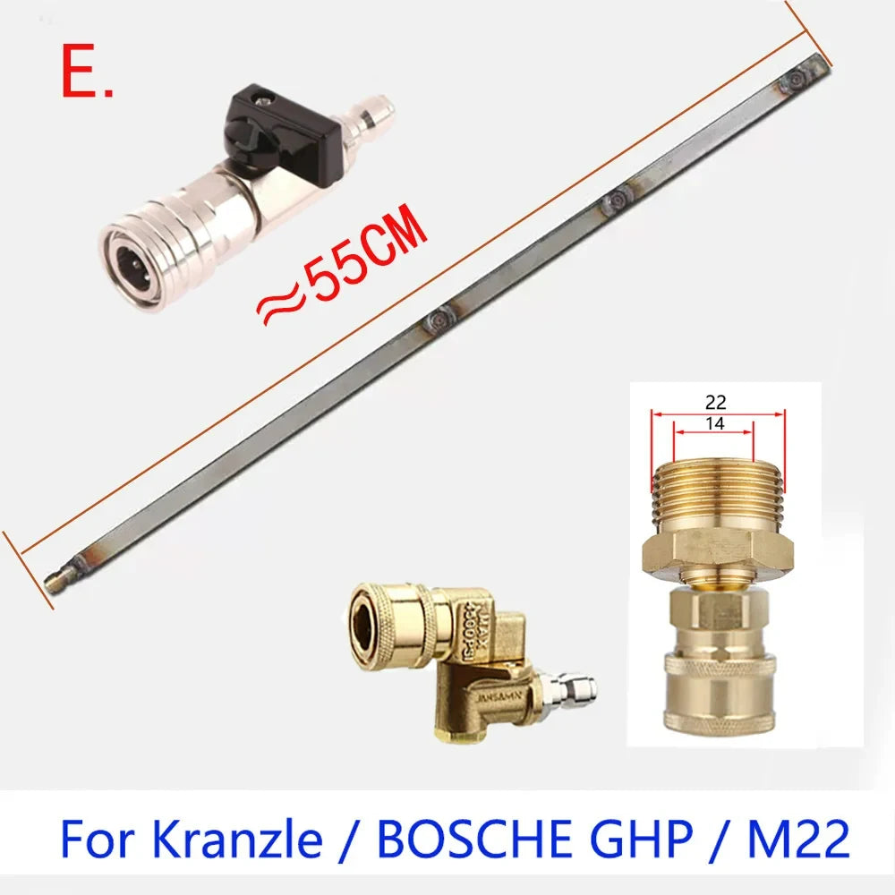 Heavy-Duty Vehicle Water Tank Removal-Free Radiator Condenser Cleaning Tool Water and Steam Dual-Use With 1/4  for Large Trucks