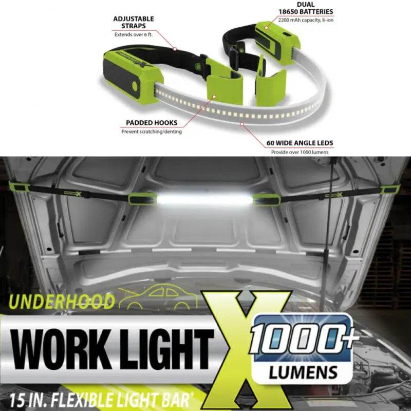 Car Under Hood Work Light Led Rechargeable Lights Bar Tool Universal Car Engine Ties Repair Work Light Car Accessories Car Tools