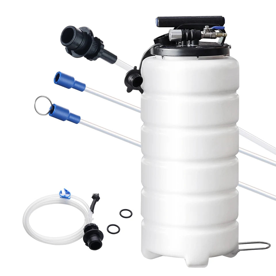 SucceBuy 6.5L/15L Pneumatic/Manual Fluid Extractor with Suction Hose Oil Changer Pump for Automotive Fluids Vacuum Evacuation