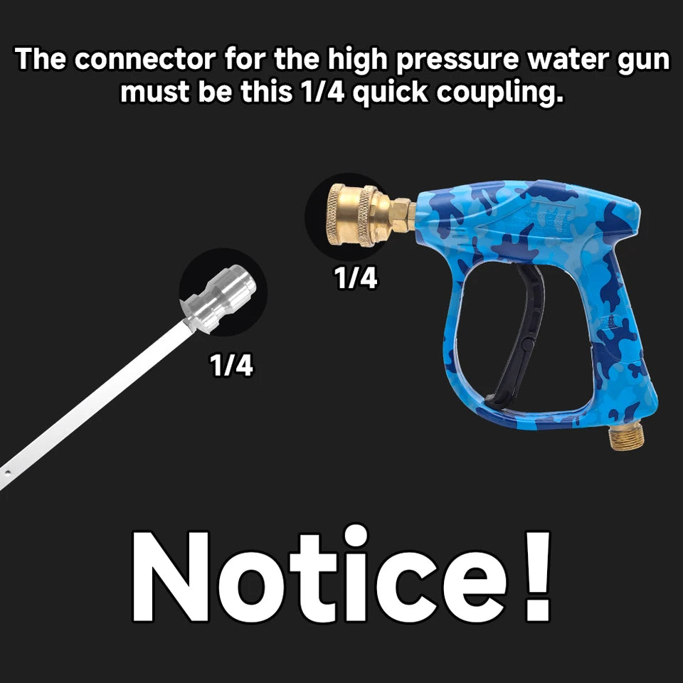 Heavy-Duty Vehicle Water Tank Removal-Free Radiator Condenser Cleaning Tool Water and Steam Dual-Use With 1/4  for Large Trucks