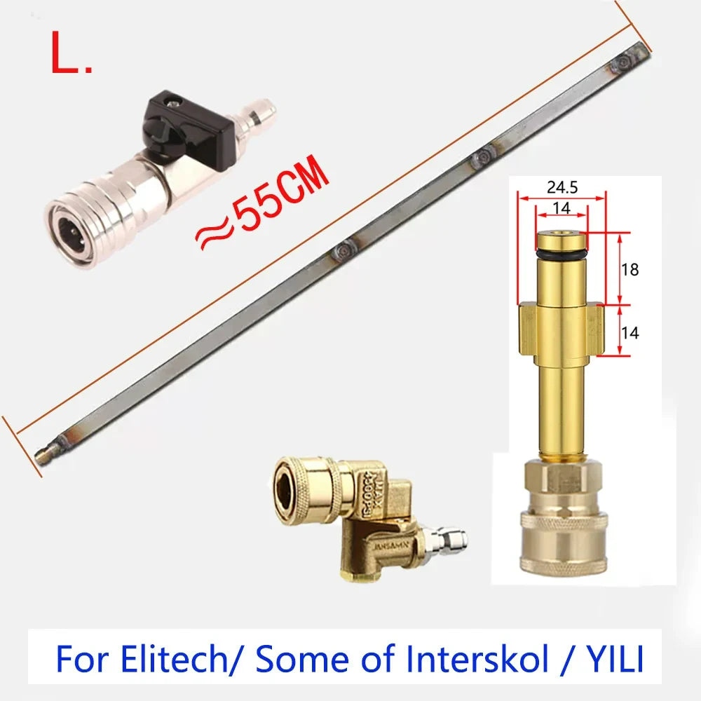 Heavy-Duty Vehicle Water Tank Removal-Free Radiator Condenser Cleaning Tool Water and Steam Dual-Use With 1/4  for Large Trucks