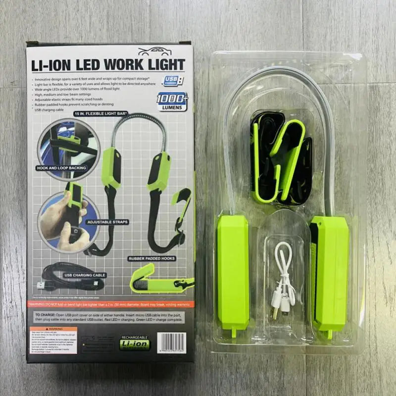 Car Under Hood Work Light Led Rechargeable Lights Bar Tool Universal Car Engine Ties Repair Work Light Car Accessories Car Tools