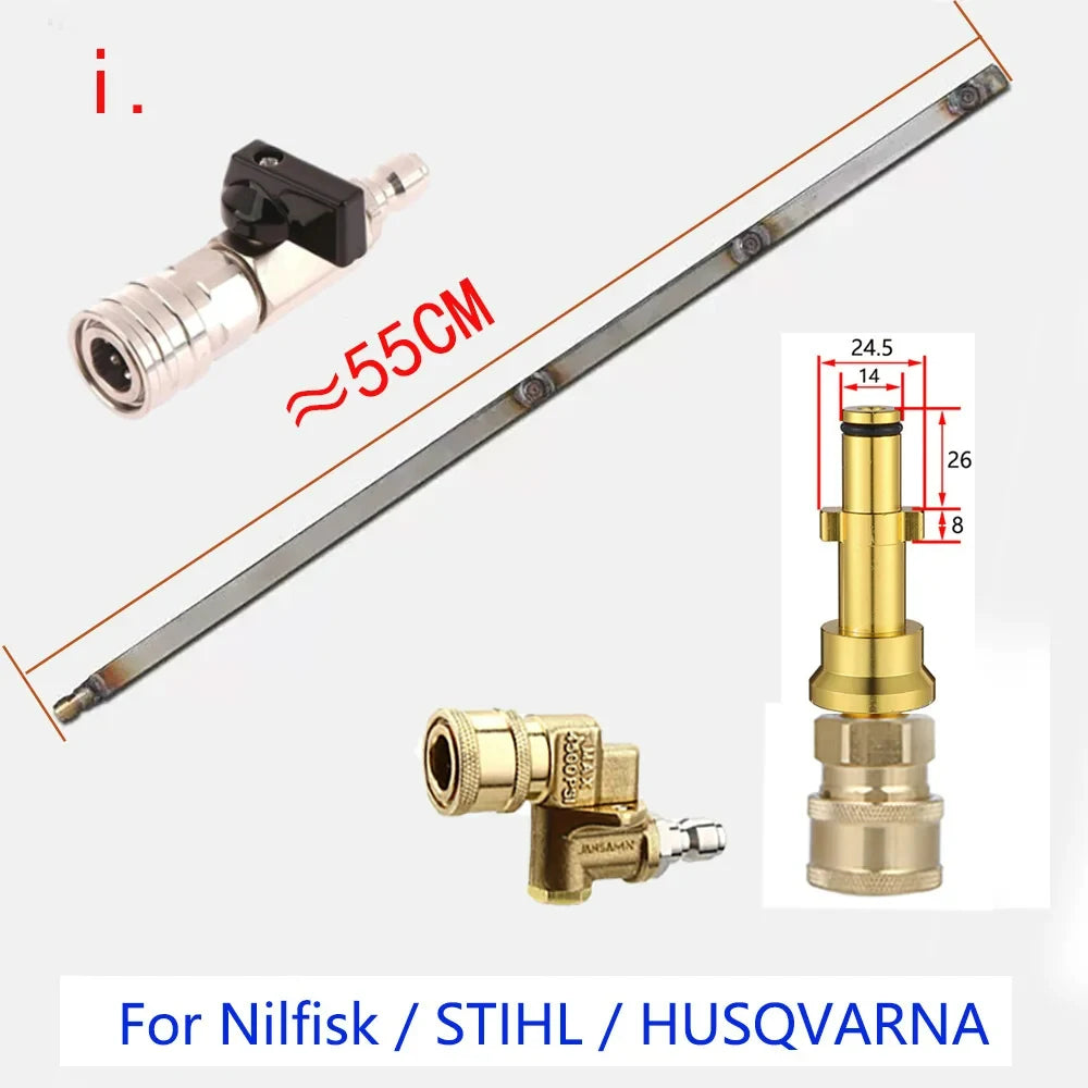 Heavy-Duty Vehicle Water Tank Removal-Free Radiator Condenser Cleaning Tool Water and Steam Dual-Use With 1/4  for Large Trucks