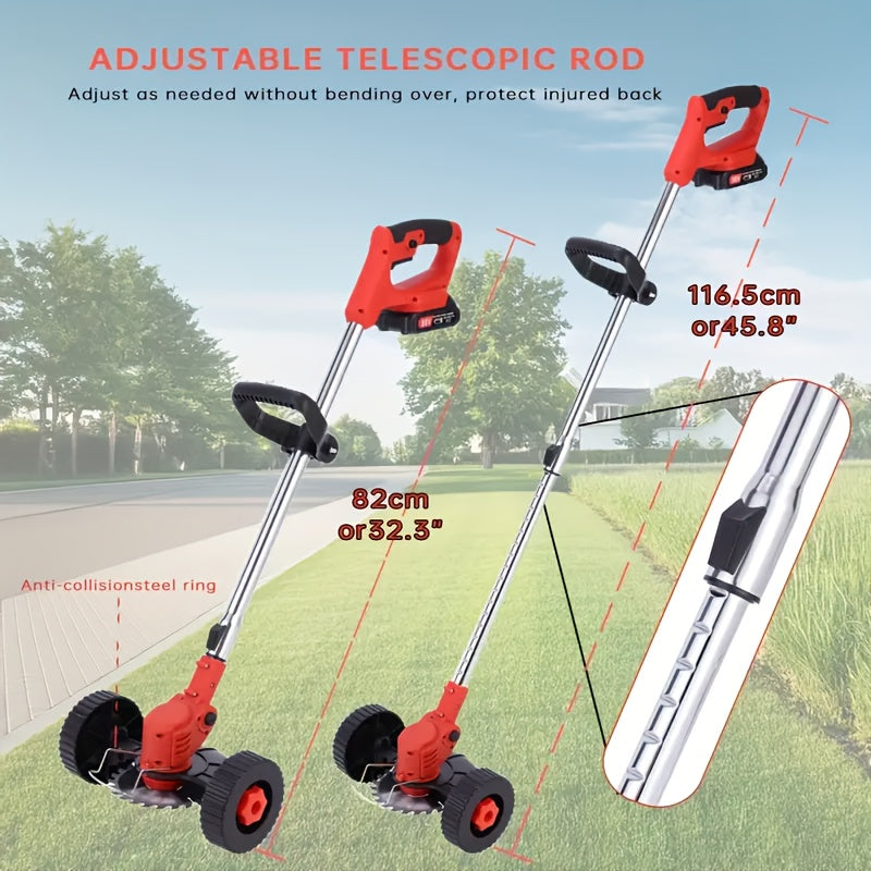 2025 New Cordless Electric Lawn Mower, Weed Eater/ Cordless Lawn Mower with 3 Models Blades And High Capacity Lithium-ion Battery, Lots Of Freebies, Suitable for Lawn Yard Garden, Family Birthday Gifts, Gifts for Dad Husband, Father's Day Gifts.