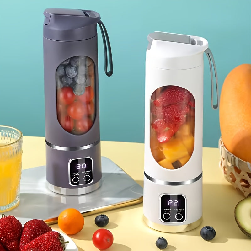 A Portable USB Rechargeable Blender And Juicer That Is Easy to Clean, Ideal for Making Fruit And Vegetable Drinks, Milkshakes, with Sizes Varying from 10.14 Ounces to 16.91 Ounces.