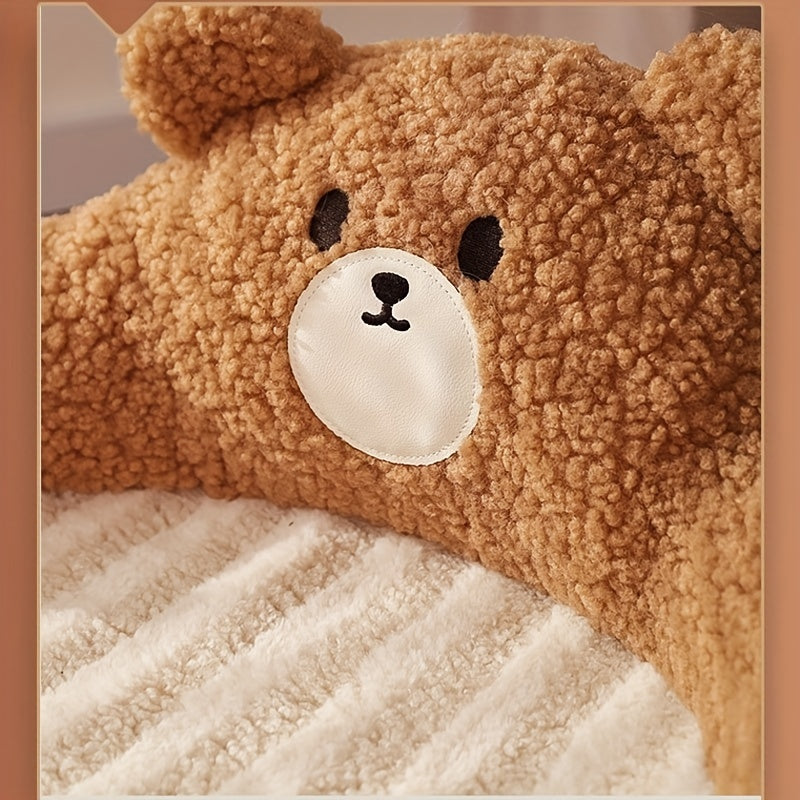 Soft And Durable Round Cat Bed For Small Dogs And Cats - Removable Pet Mat And Mattress For Indoor And Outdoor Use