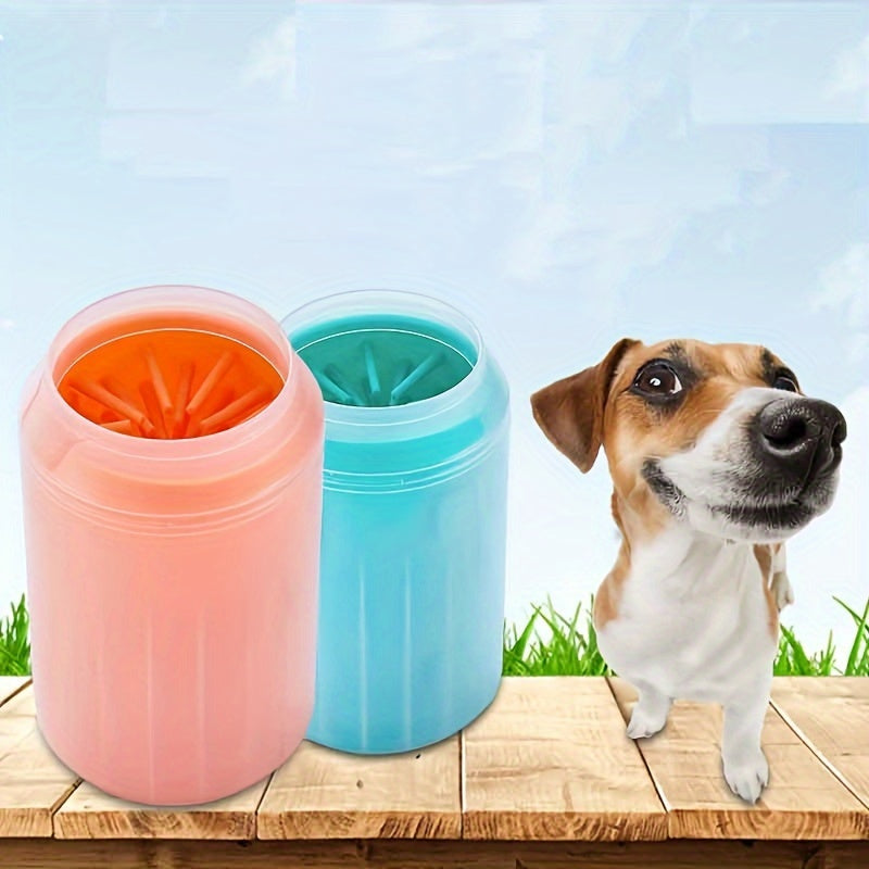 Portable Easy-Clean Pet Paw Washer Cup - Durable Non-Electric Foot Washing Tool for Dogs & Cats