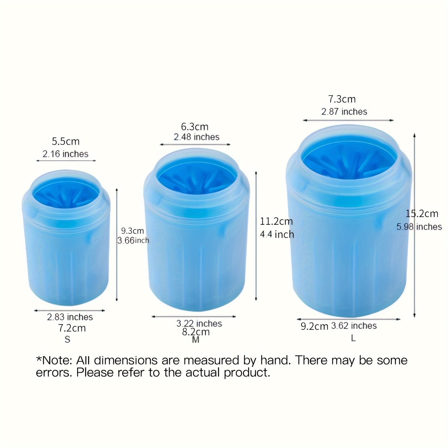 Portable Easy-Clean Pet Paw Washer Cup - Durable Non-Electric Foot Washing Tool for Dogs & Cats
