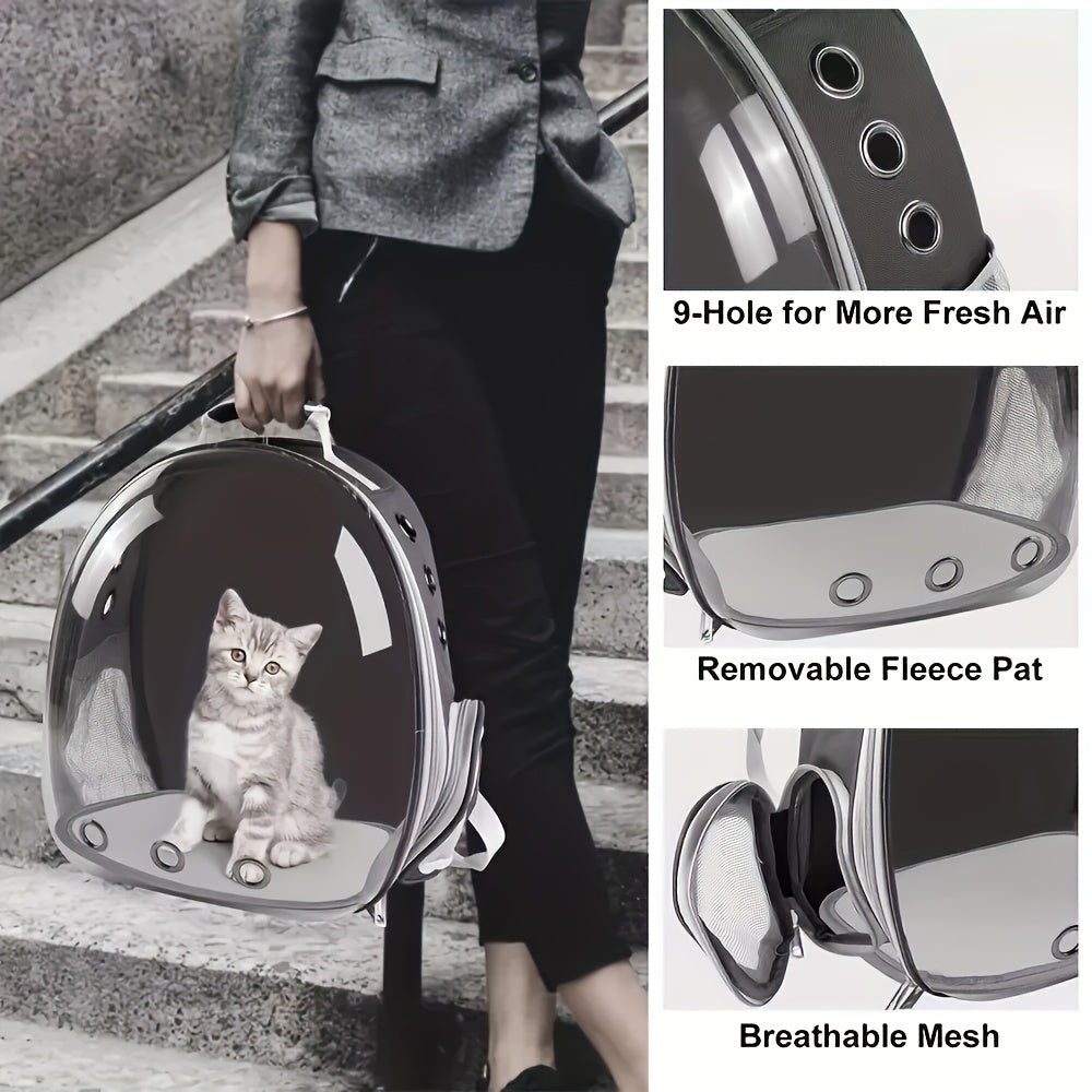 Astronaut Window Dog Cat Carrier Breathable Transparent Backpack Pet Travel Bag