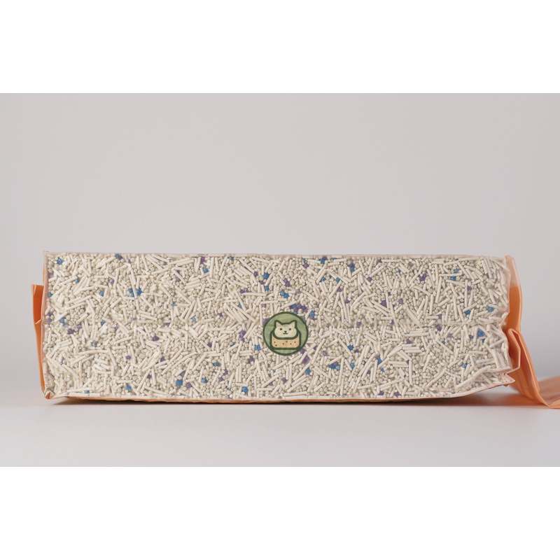 Natural Clumping Tofu Cat Litter - Superior Odor Control, Flushable, Ultra Absorbent, Natural Ingredients, Water-Soluble, Dust-Free Less Scattering