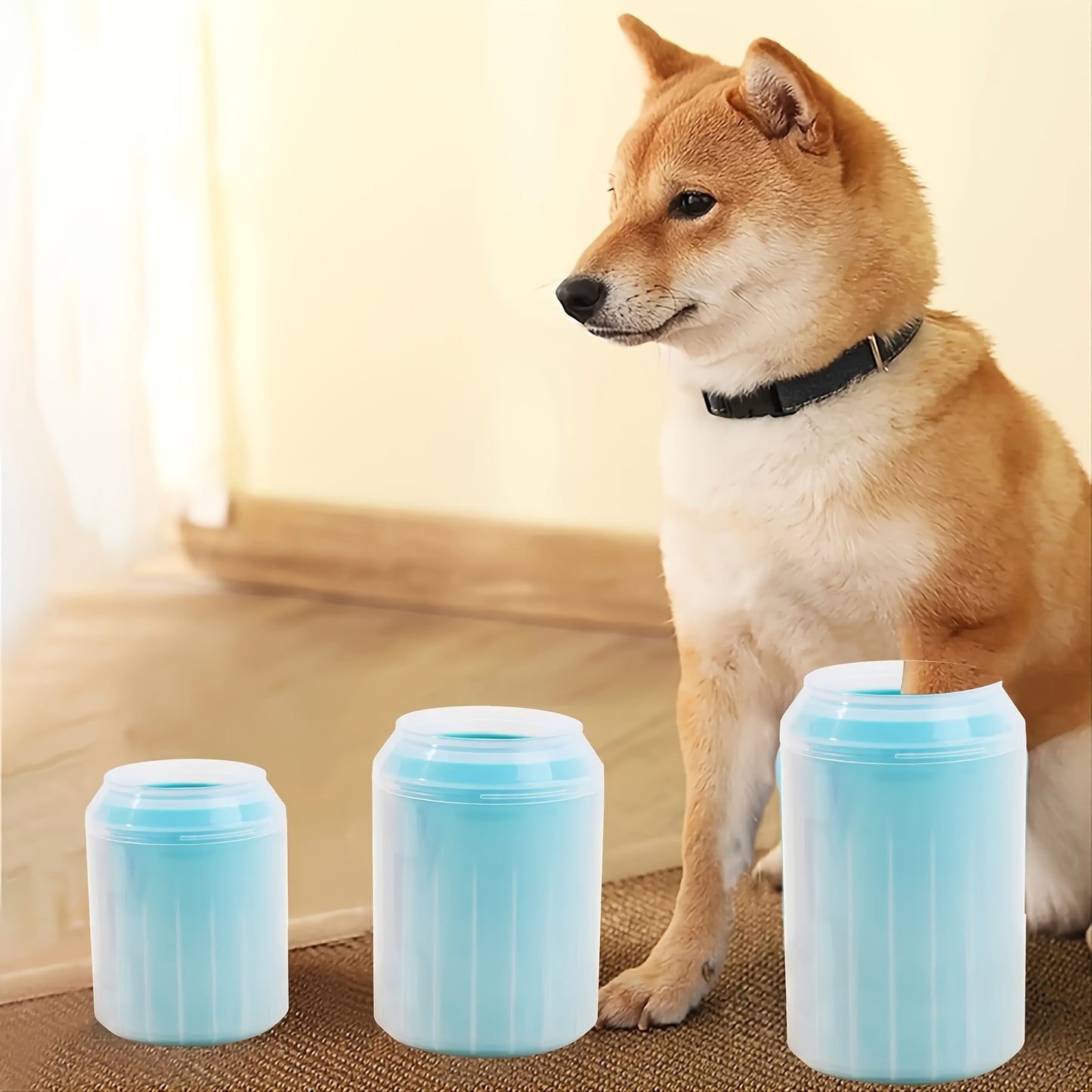 Portable Easy-Clean Pet Paw Washer Cup - Durable Non-Electric Foot Washing Tool for Dogs & Cats