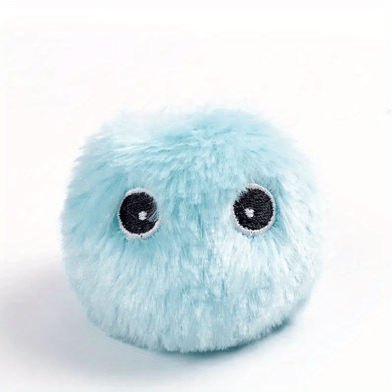 [Interactive Plush Toy] Interactive Plush Toy Ball for Cats - a Self-Entertaining Gadget That Makes Sounds - a Training Toy That Fluffy Cats Adore